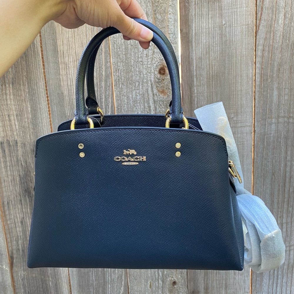 Coach mini Lillie carryall midnight blue